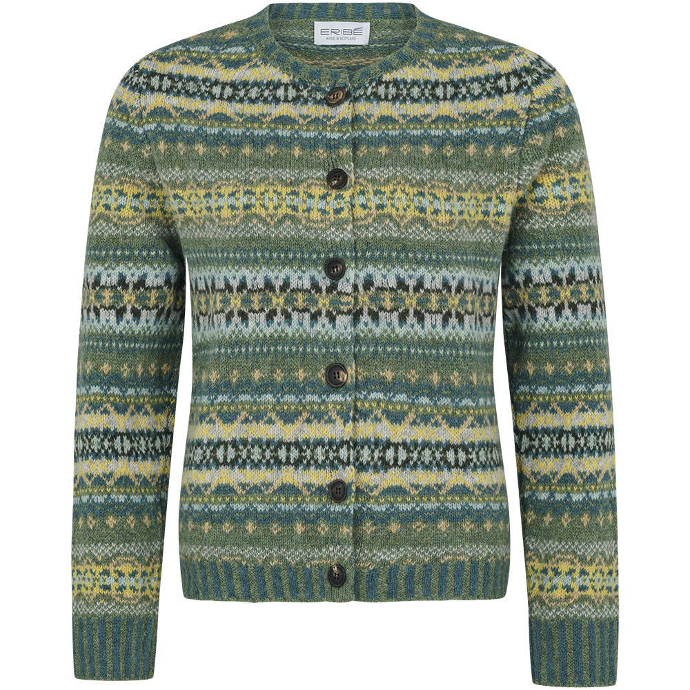 botany: light green with yellow, beige, dark green and petrol