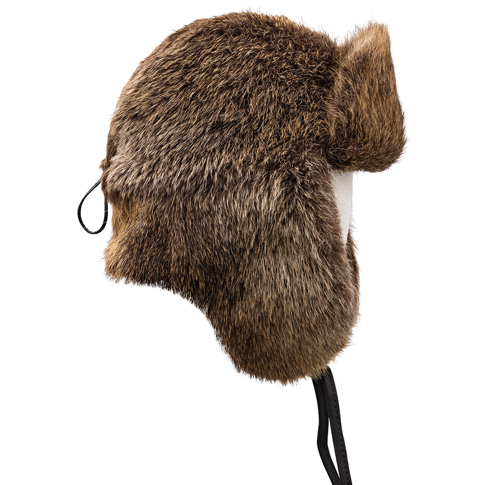 Casquette en fourrure, ragondin
