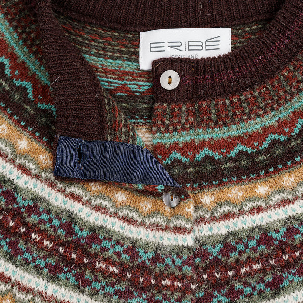 Eribé Ladies Cardigan Fair Isle