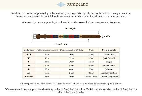 Pampeano® Hundehalsband Navidad, Größe M