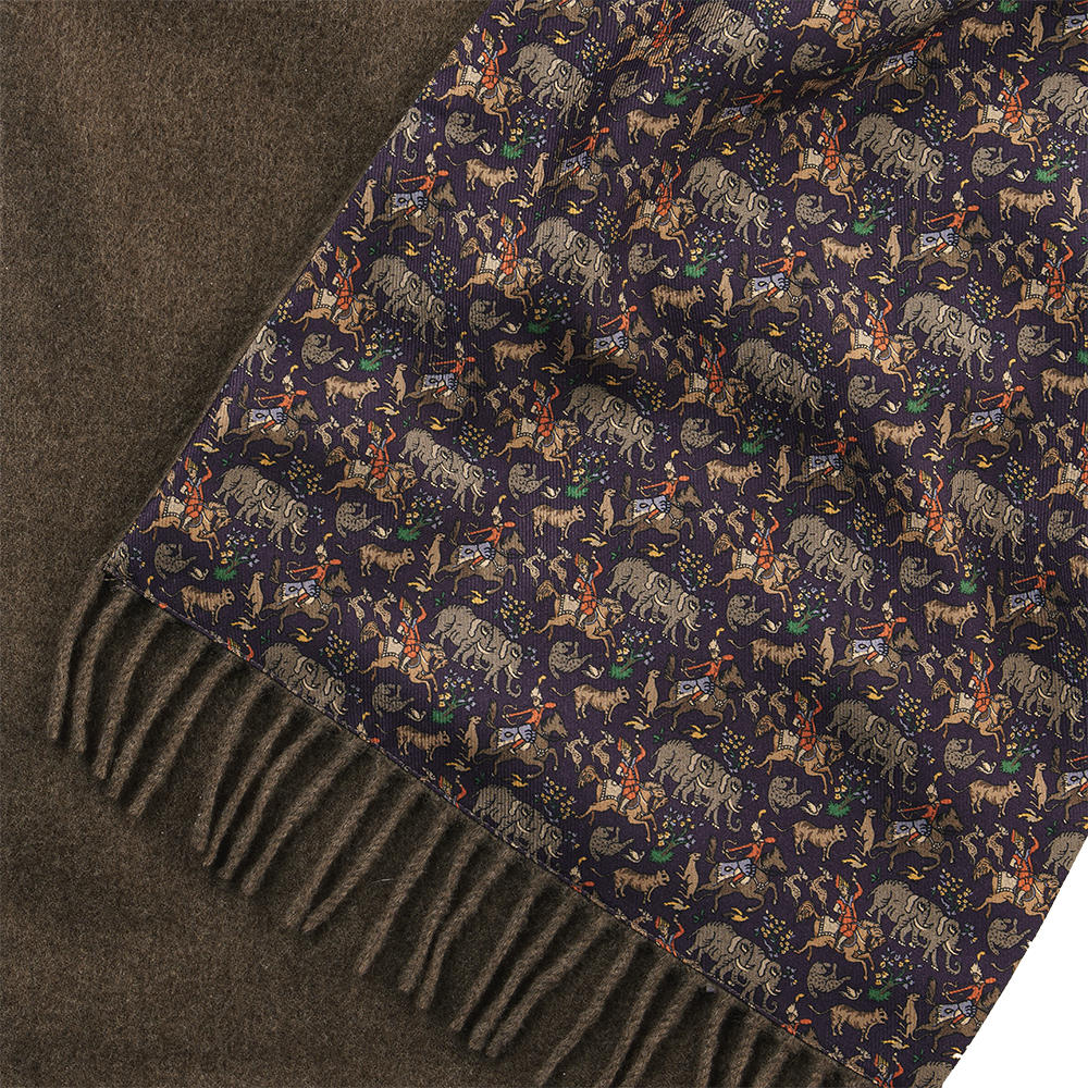 Doubleface Scarf, »Elephant«, Cashmere/Silk