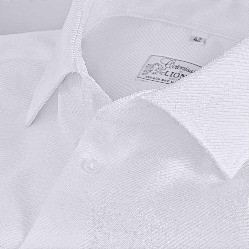 Herrenhemd Twill, weiß