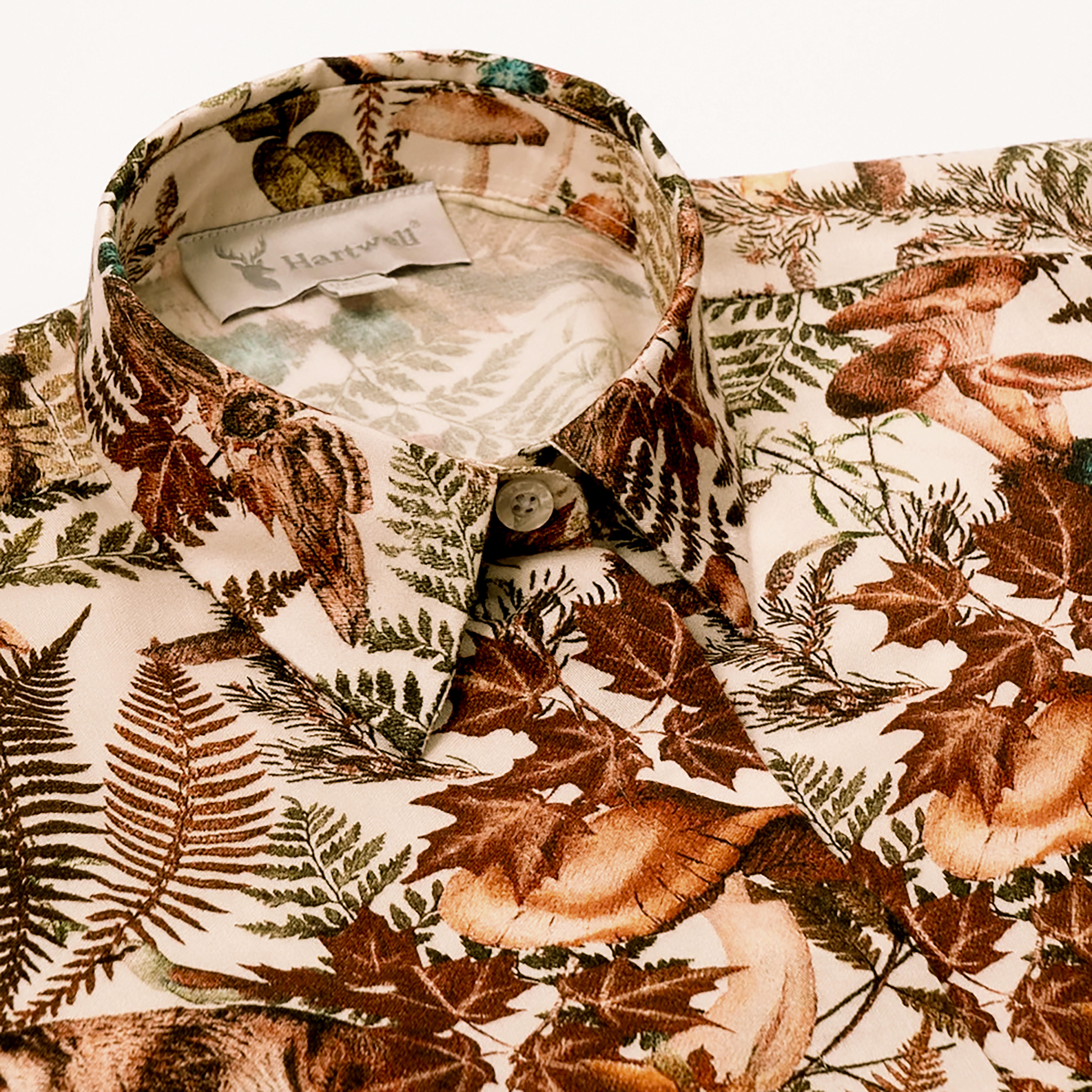 Blouse pour femme Hartwell » Lisa «, animaux et plantes, marron