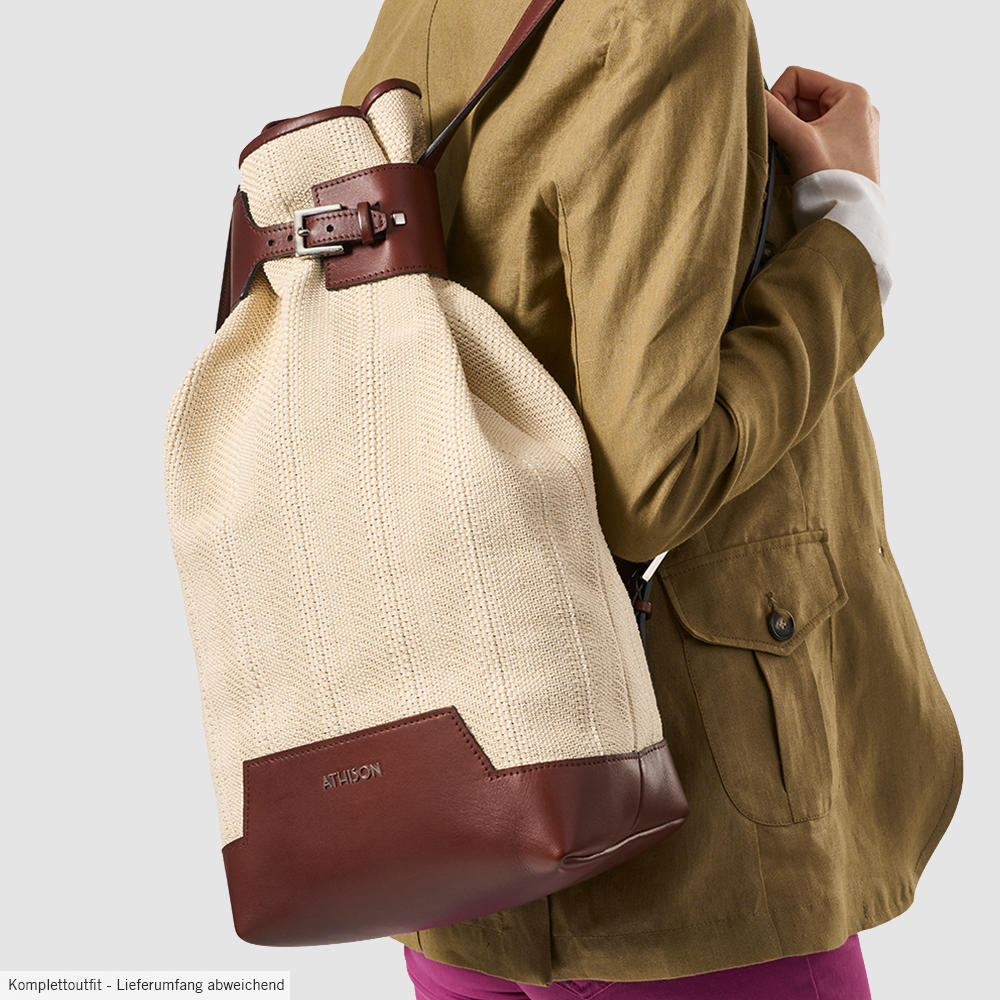 Athison Baumwollrucksack, sand/braun