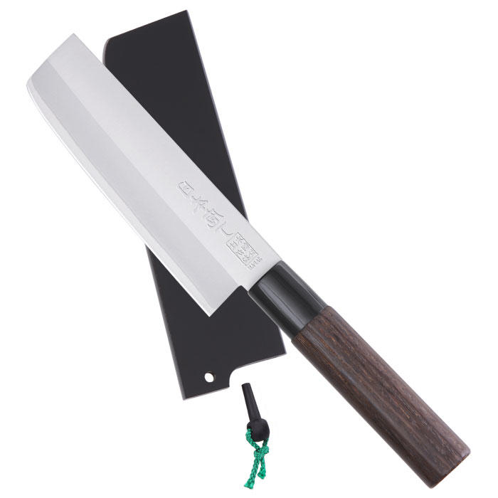 Saku Hocho, avec étui en bois, Nakiri - Usuba (couteau à légumes)