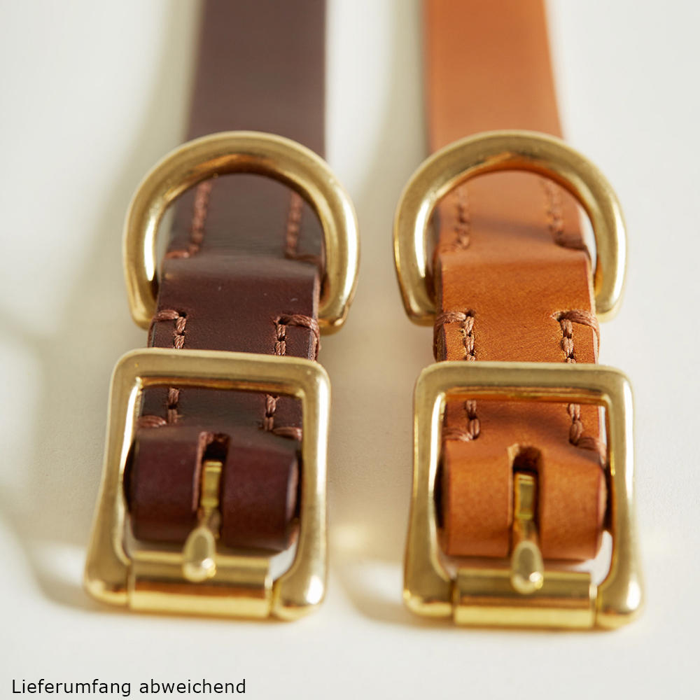 Helen Wells Hundehalsband »Classic«, chestnut, L+ 