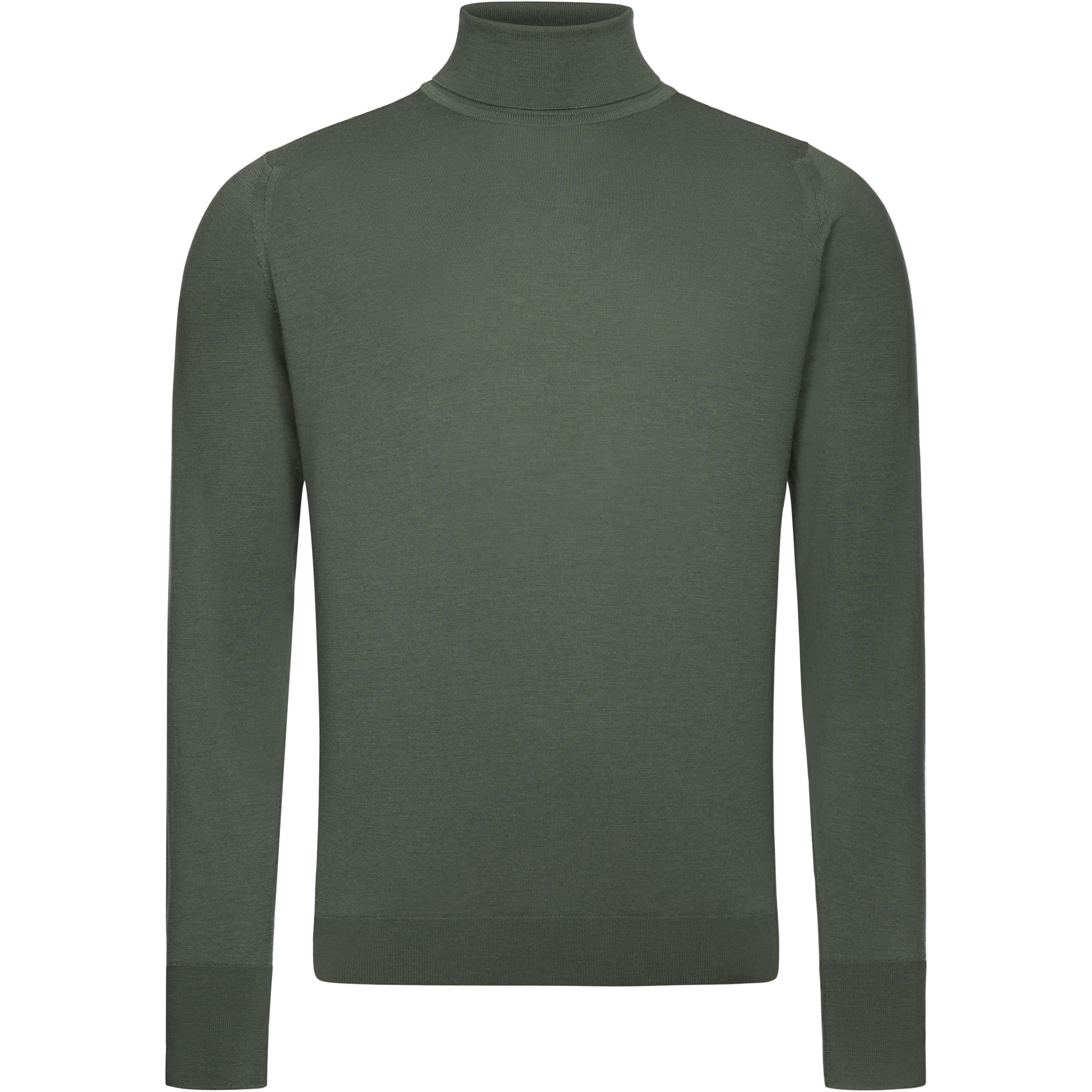 John Smedley Herren Rollkragen-Pullover, Merino Extrafein