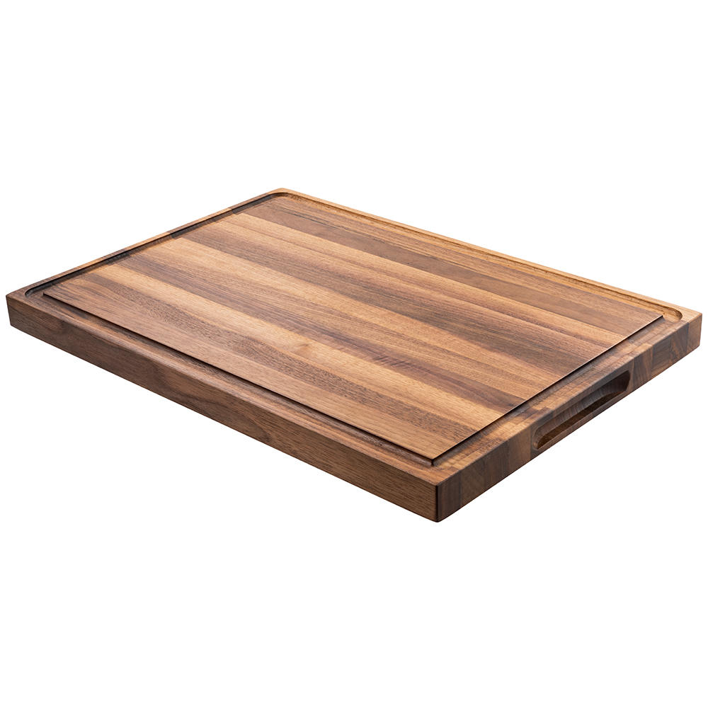 Planche à hacher / découper, noyer, sillon pour l’écoulement du jus