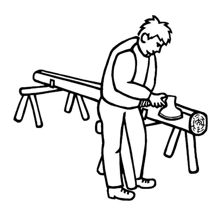 Gränsfors® Beschlagbeil Modell 1900, Anschliff einseitig links