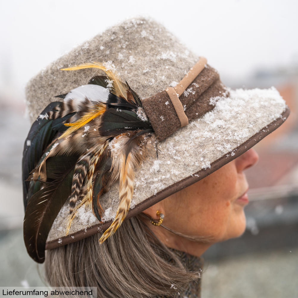 Damenhut »Lale«, mit Federschmuck