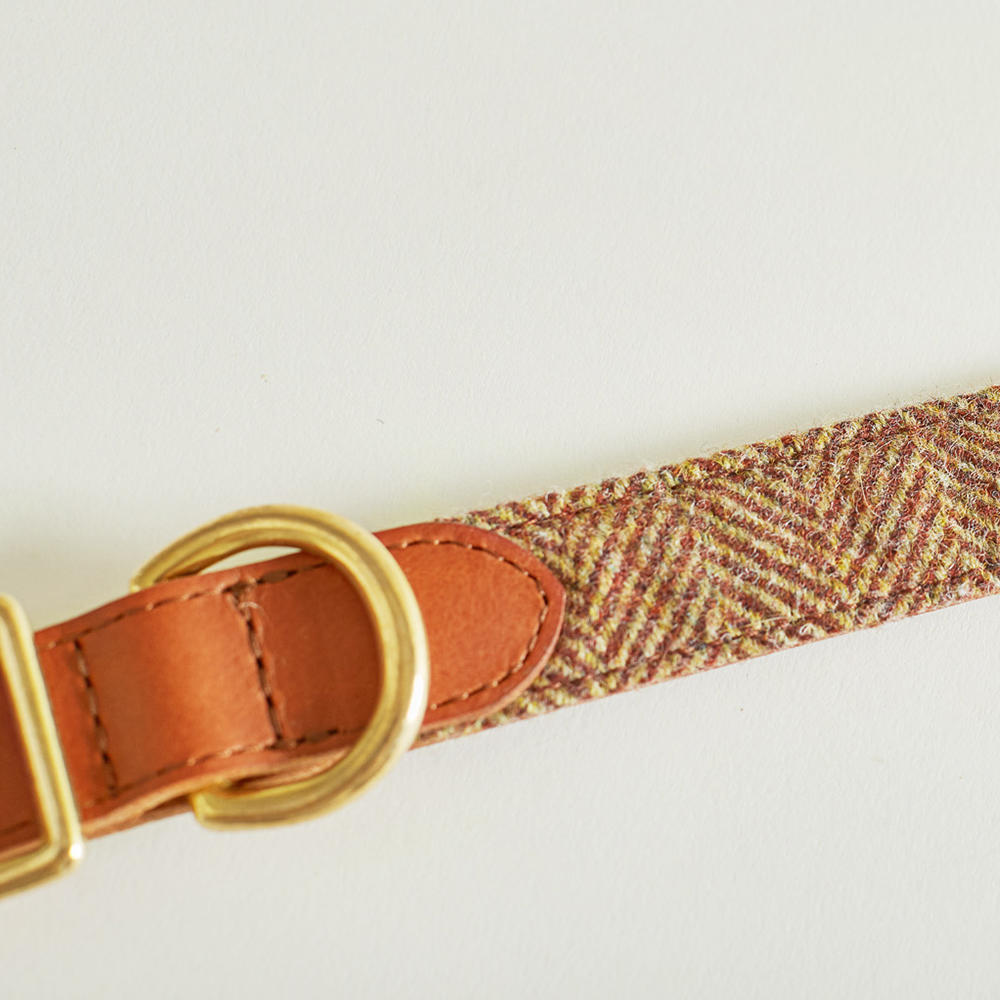 Helen Wells Hundehalsband »Tweed Classic«, beech, L+ 