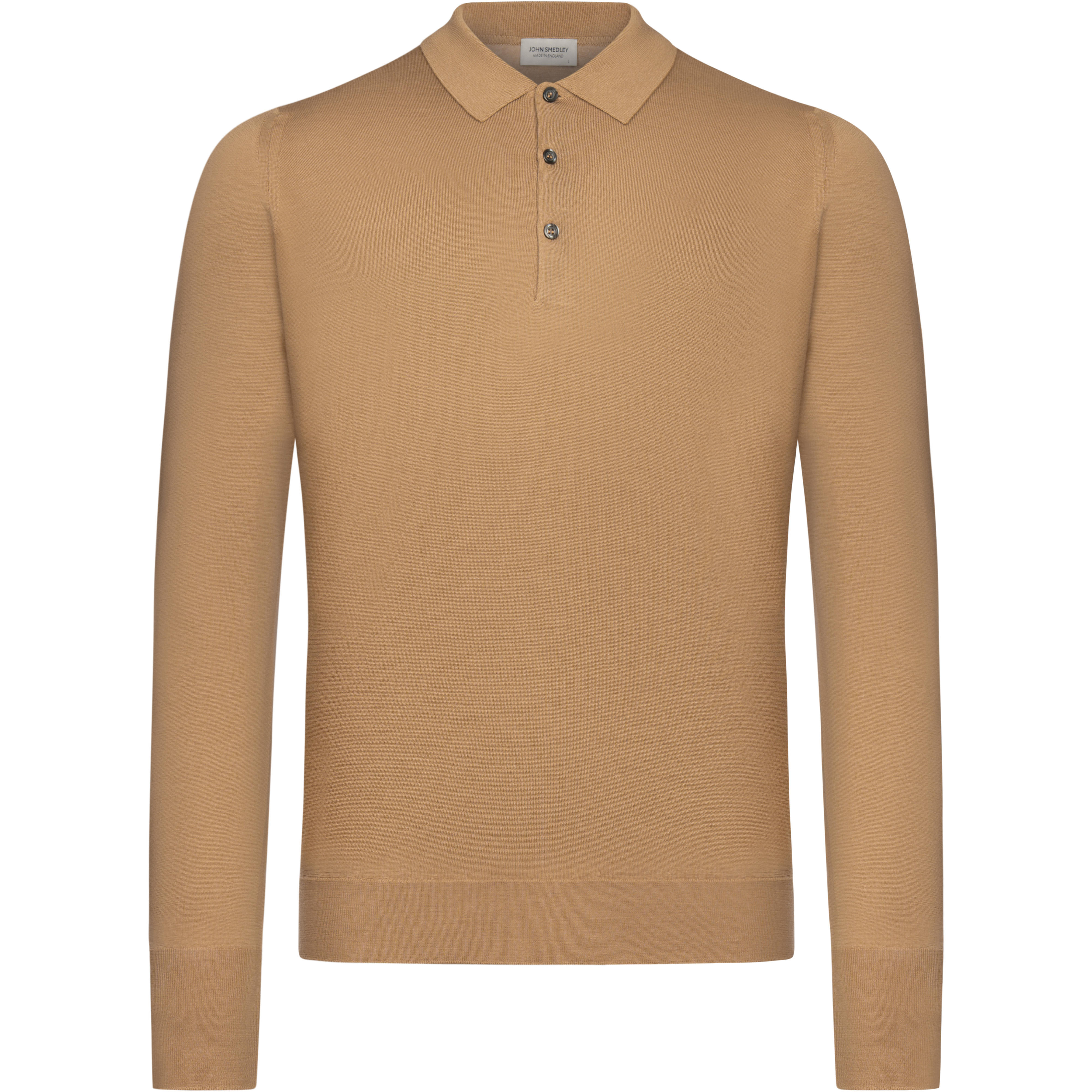 John Smedley Herren Polokragen-Pullover, Merino Extrafein
