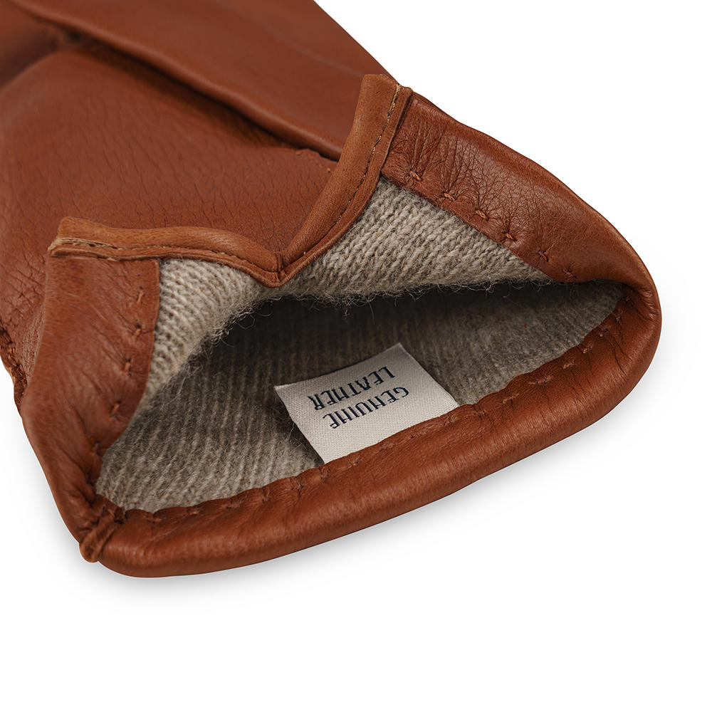 »Oslo« Men’s Gloves, Deerskin, Cashmere Lining