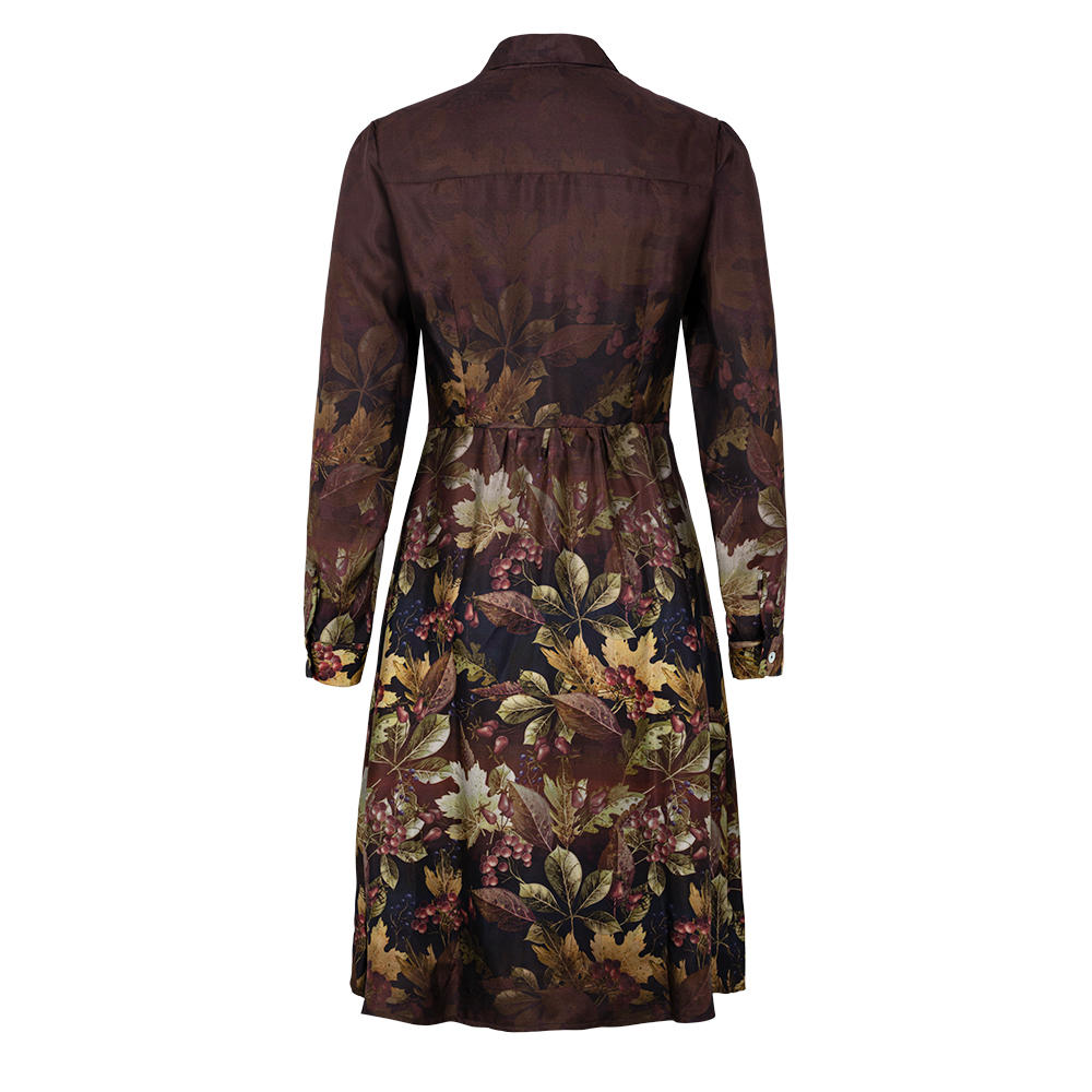 Seidenkleid Allover Print