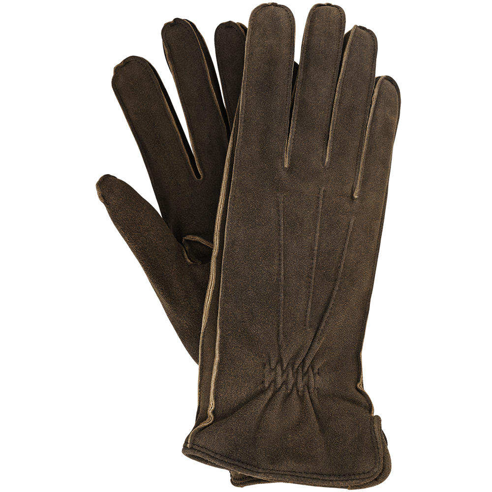 Damen Handschuhe ETSCH, Ziegenvelours, Kaschmirfutter