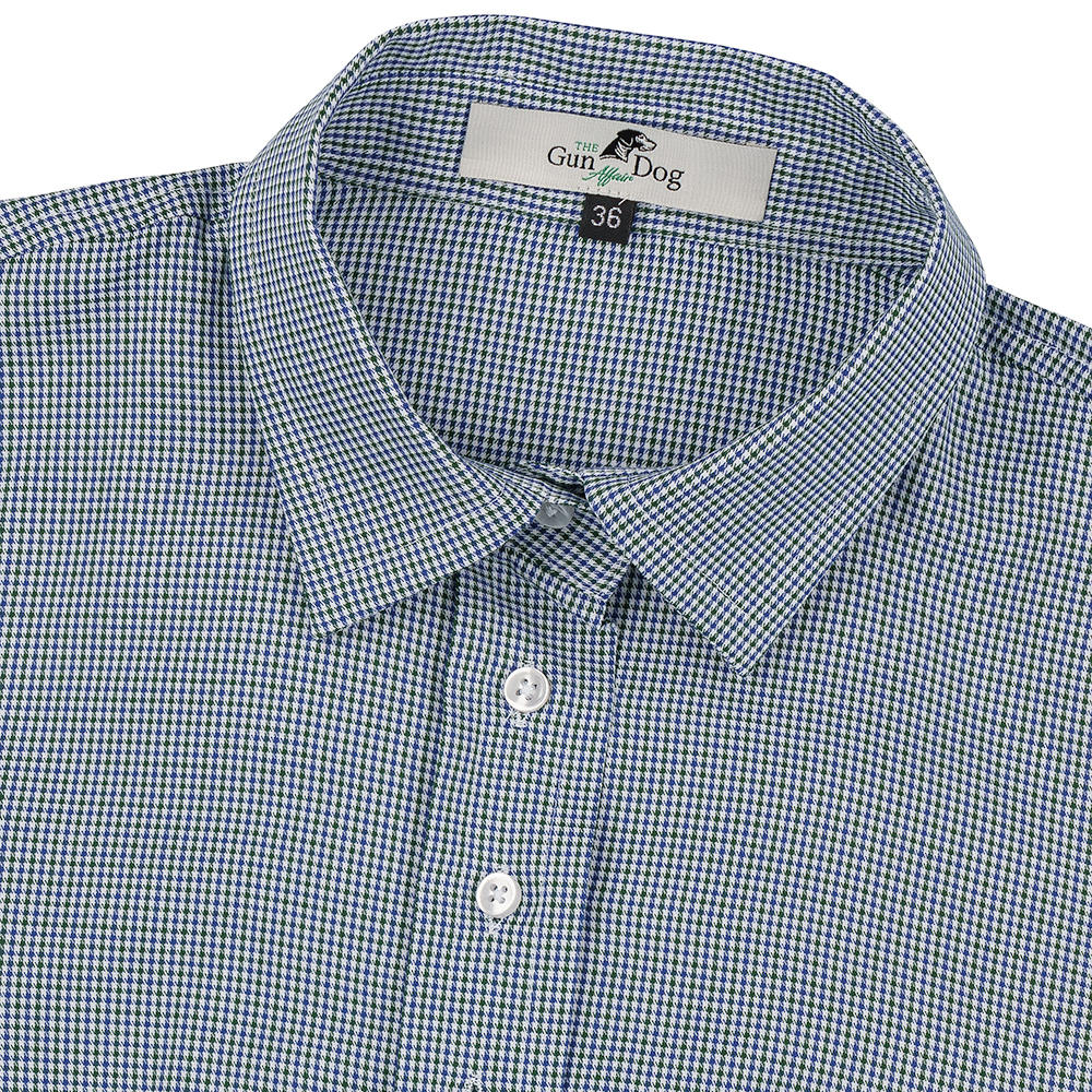 Damen-Bluse, Vichy-Karo, blau/grün/weiß