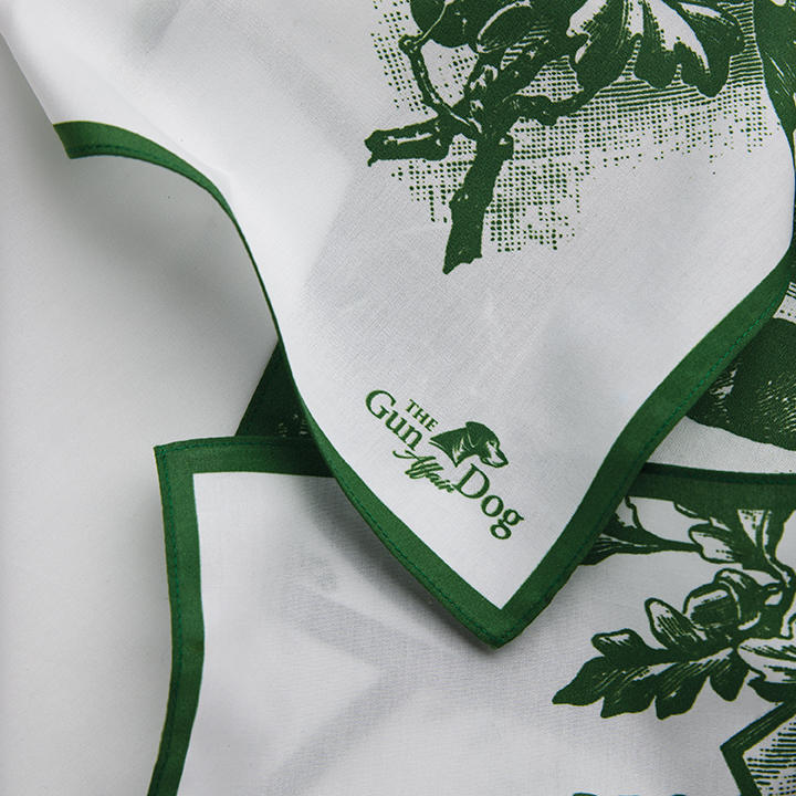 Mouchoir » Cerf «, blanc/vert