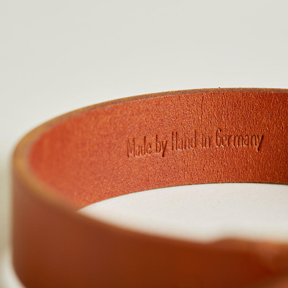 Helen Wells »Classic« Dog Collar, Cognac XS 