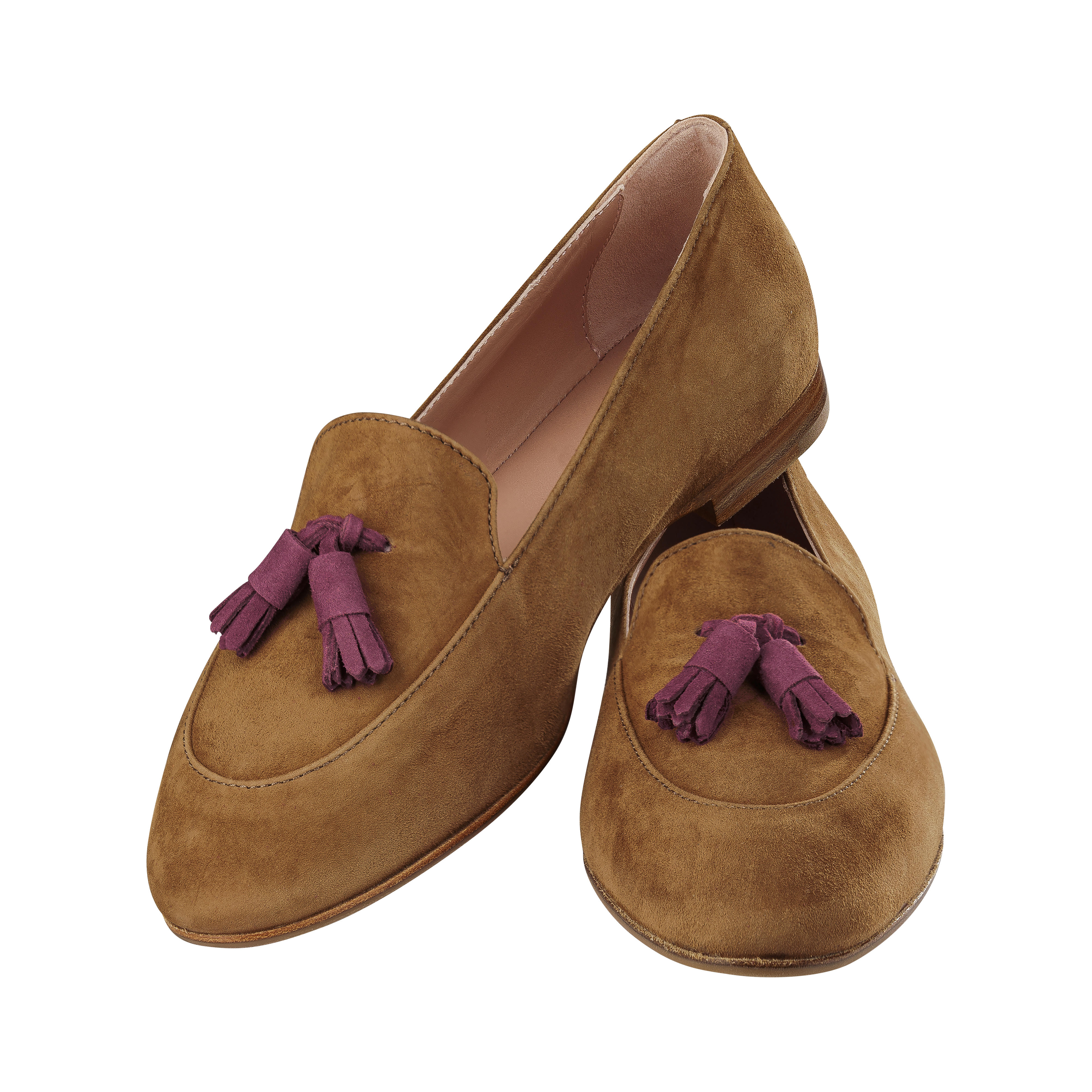 Franca« Ladies' Tassel Loafers light brown/burgundy 37 825387/37