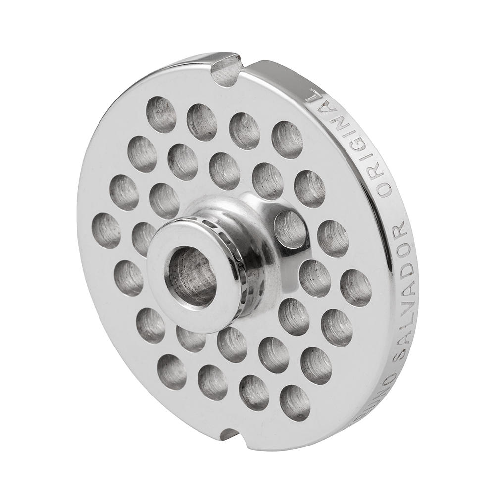 Plaque perforée en acier inoxydable pour hachoir à viande Fimar TR8D, Ø 6 mm