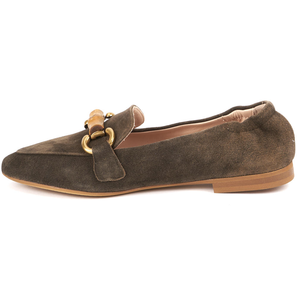 Damen Antikbock-Loafer, akazie