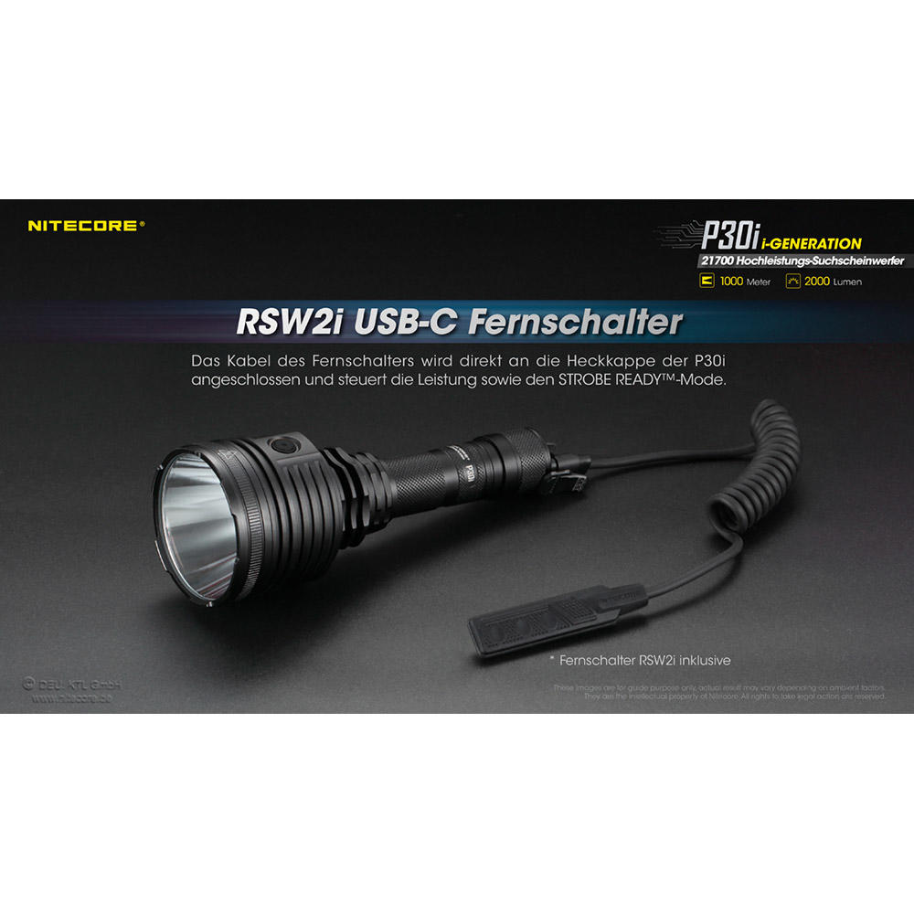 Jeu de chasse Nitecore® P30i, 2000 lm