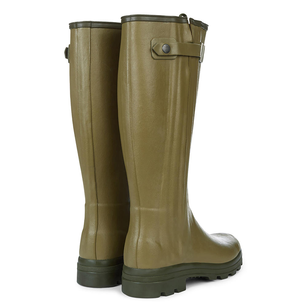Le Chameau Herren-Gummistiefel Chasseur, Lederfutter