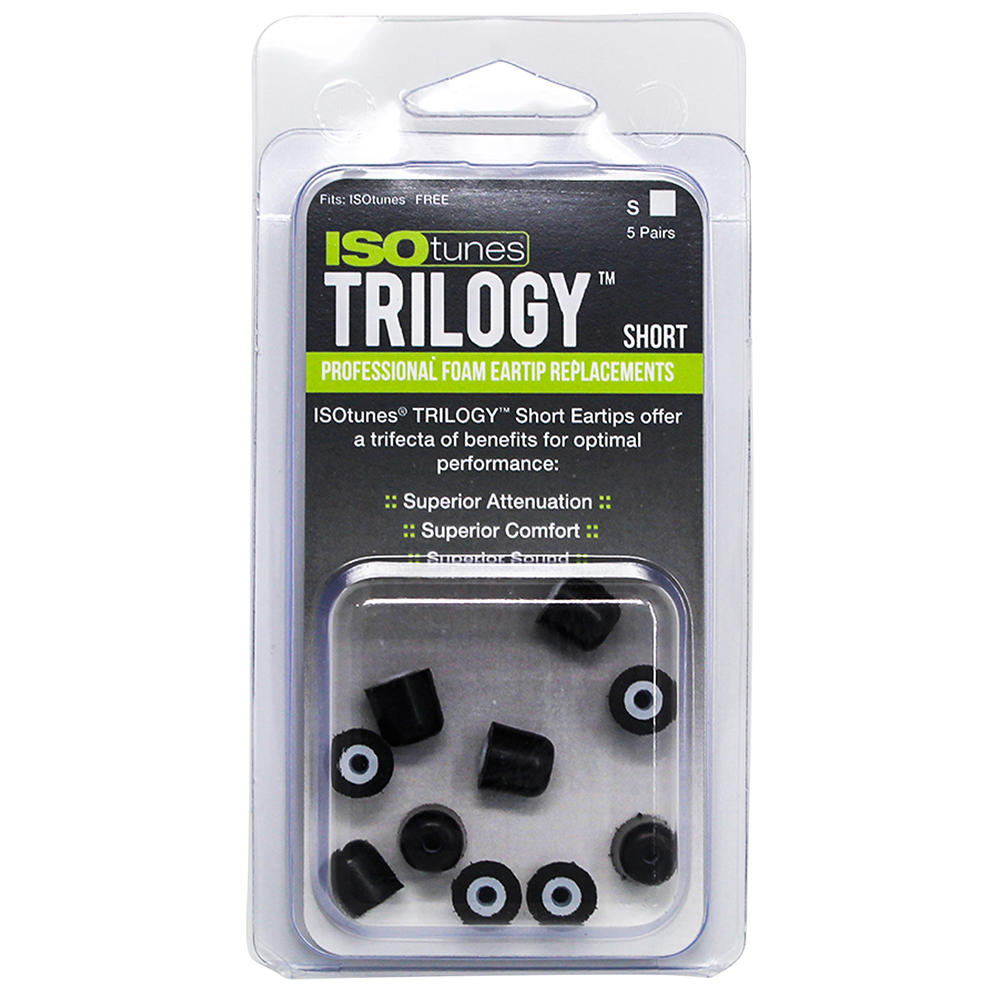 ISOtunes® TRILOGY™ Ersatz-Ohrstöpsel, 5 Paar, Gr. XS