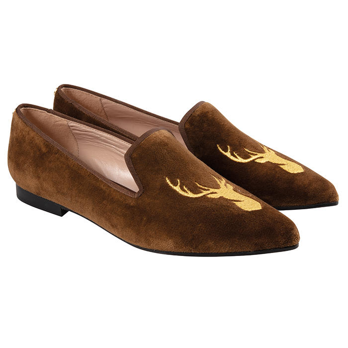 Damen Samt Loafers „Deer“