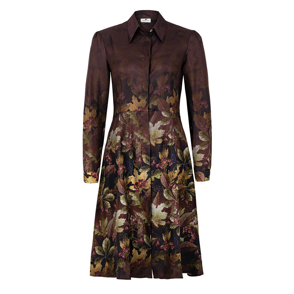 Seidenkleid Allover Print