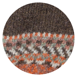 loden/orange brûlé