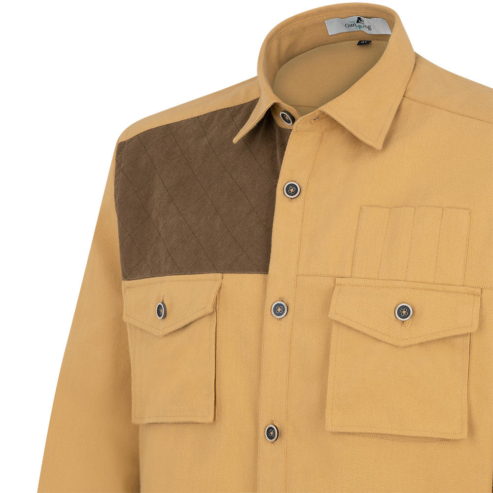 Herren Safari-Hemd Baumwoll-Twill