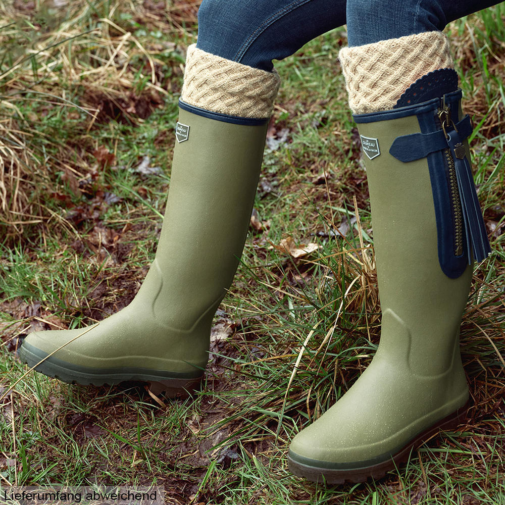 Le Chameau »L'Alliance« Ladies’ Rubber Boots, Neoprene Lining, Vert Vierzon