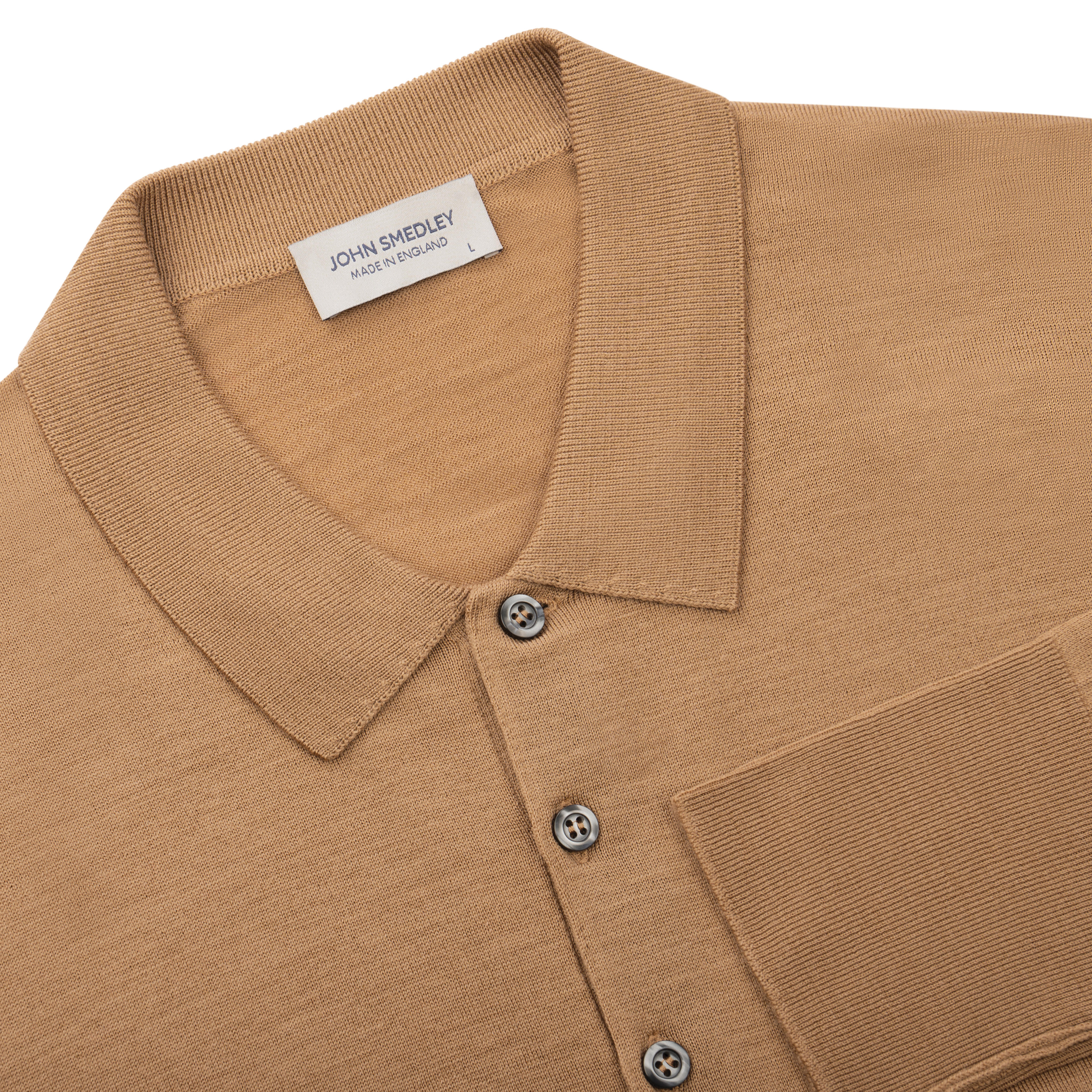 John Smedley Herren Polokragen-Pullover, Merino Extrafein