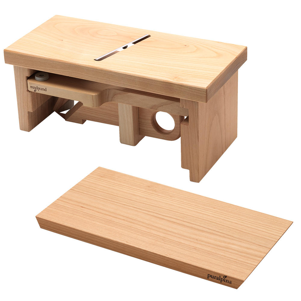 Wurst- & Käsehobel Kombi-Set inkl. Servierbrett, Kirsche