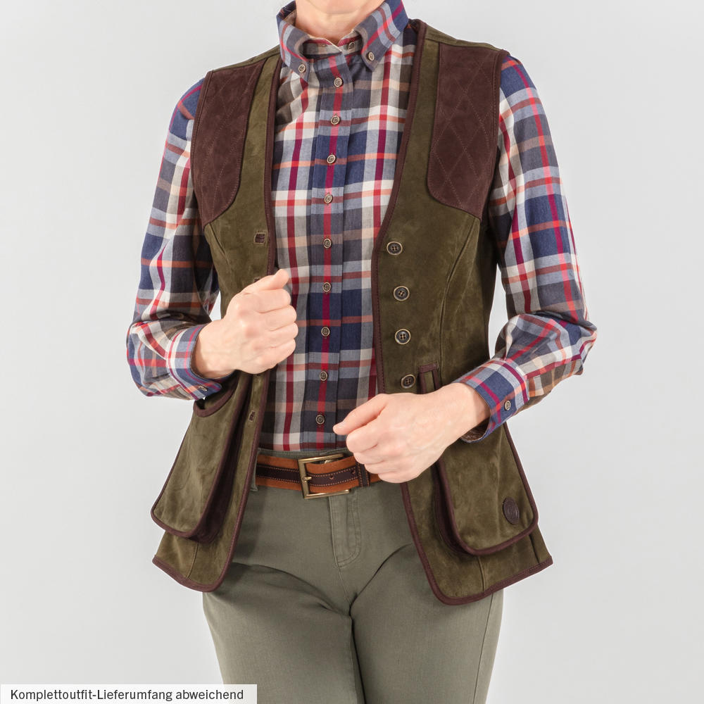 Button-Down-Bluse, Baumwoll-Flanellkaro