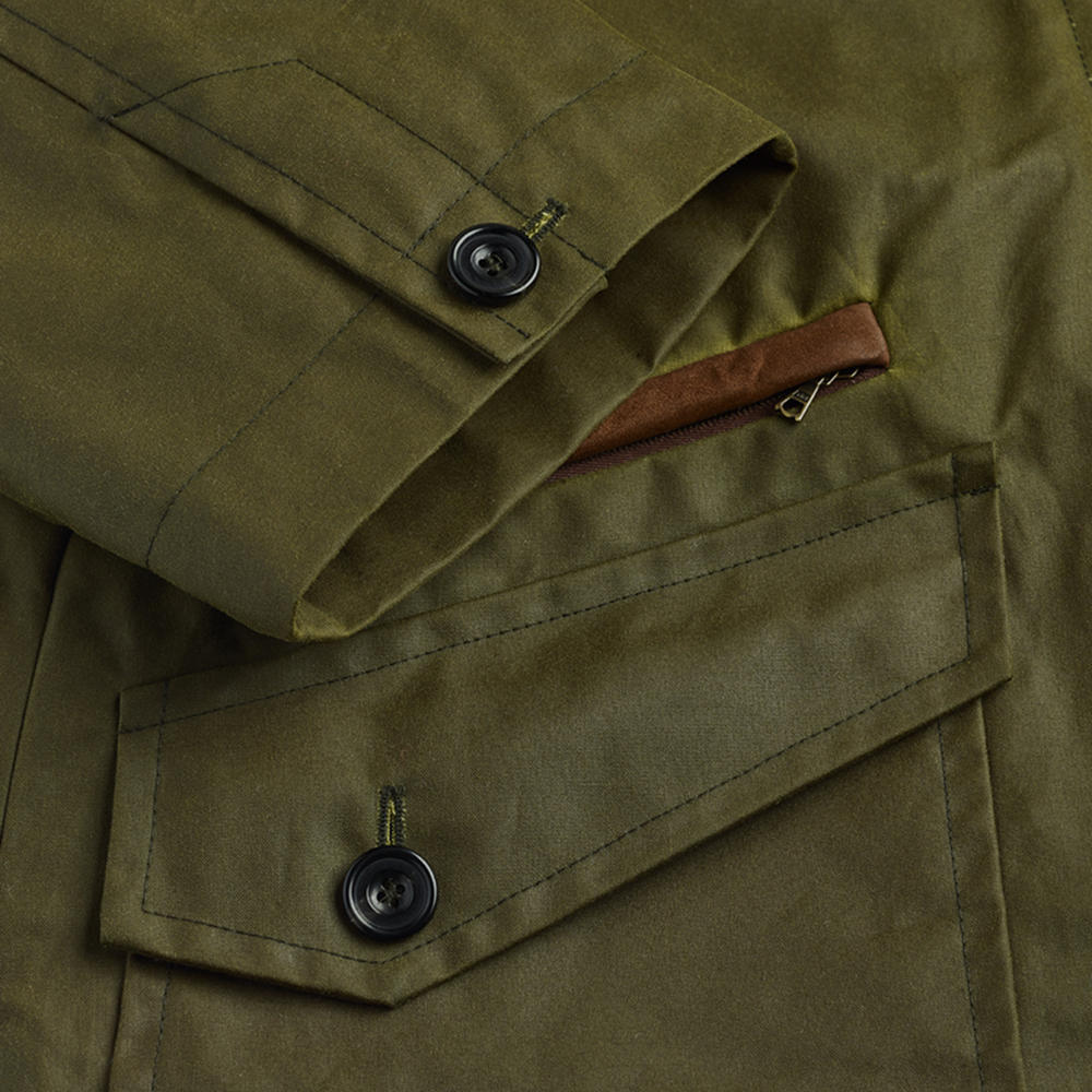 Damen Wachsjacke, grün