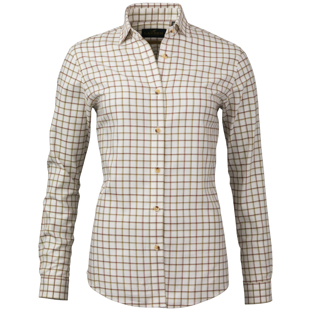 crème avec carreaux verts/bruns