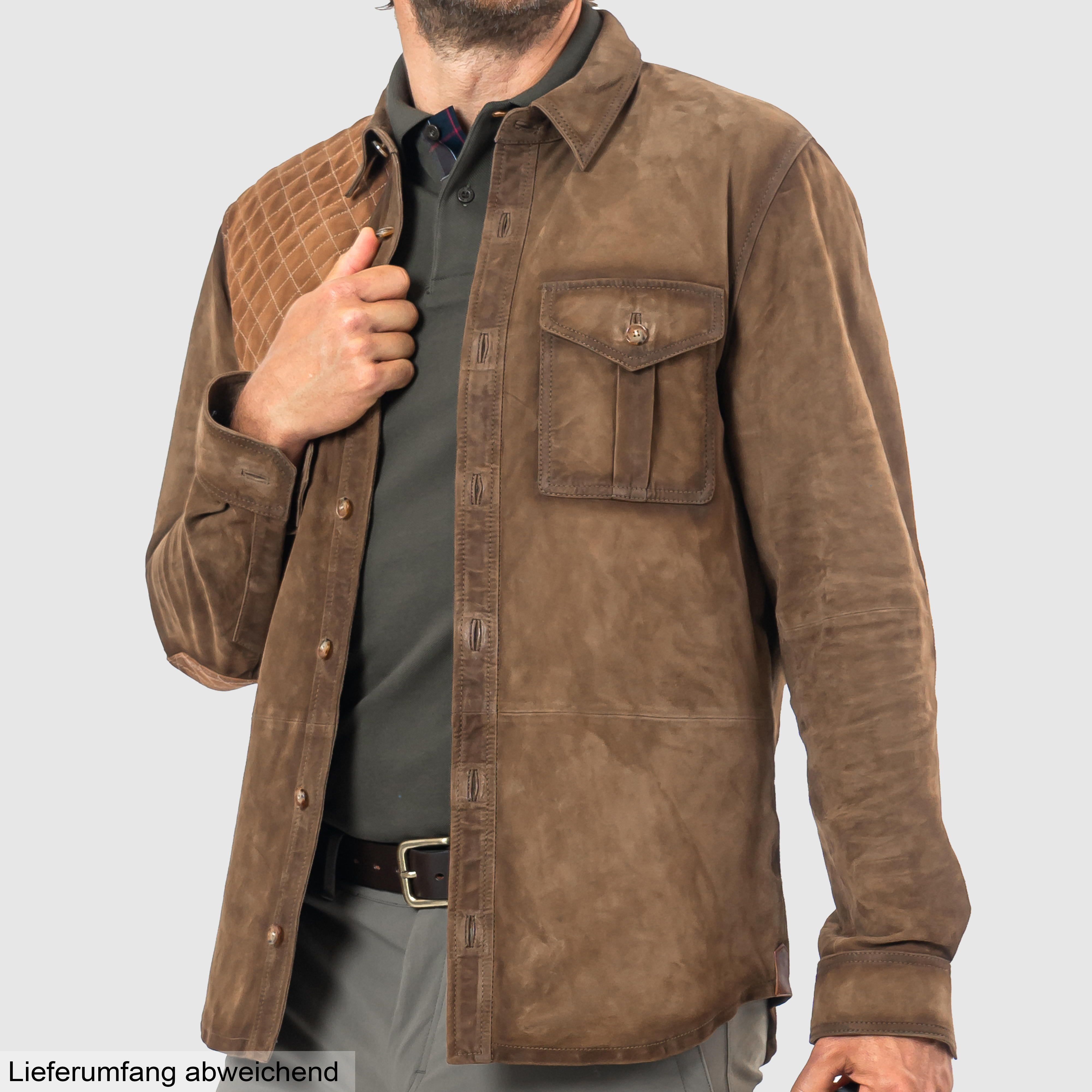 Herren Leder Jagd-Hemd-Jacke »Jaeger«
