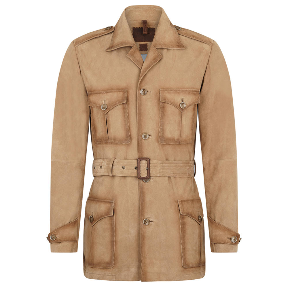 Herren Leder Safari Jacke »Professeur«