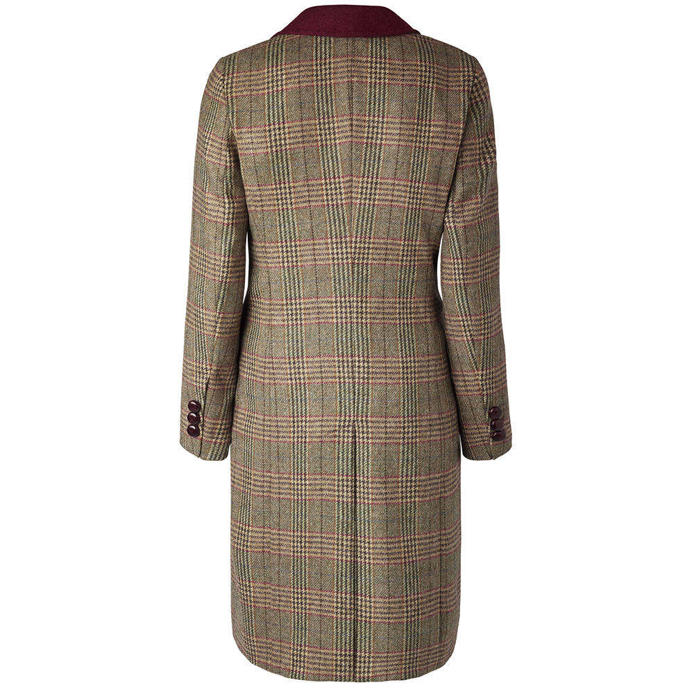 Damen-Tweedmantel Glencheck 