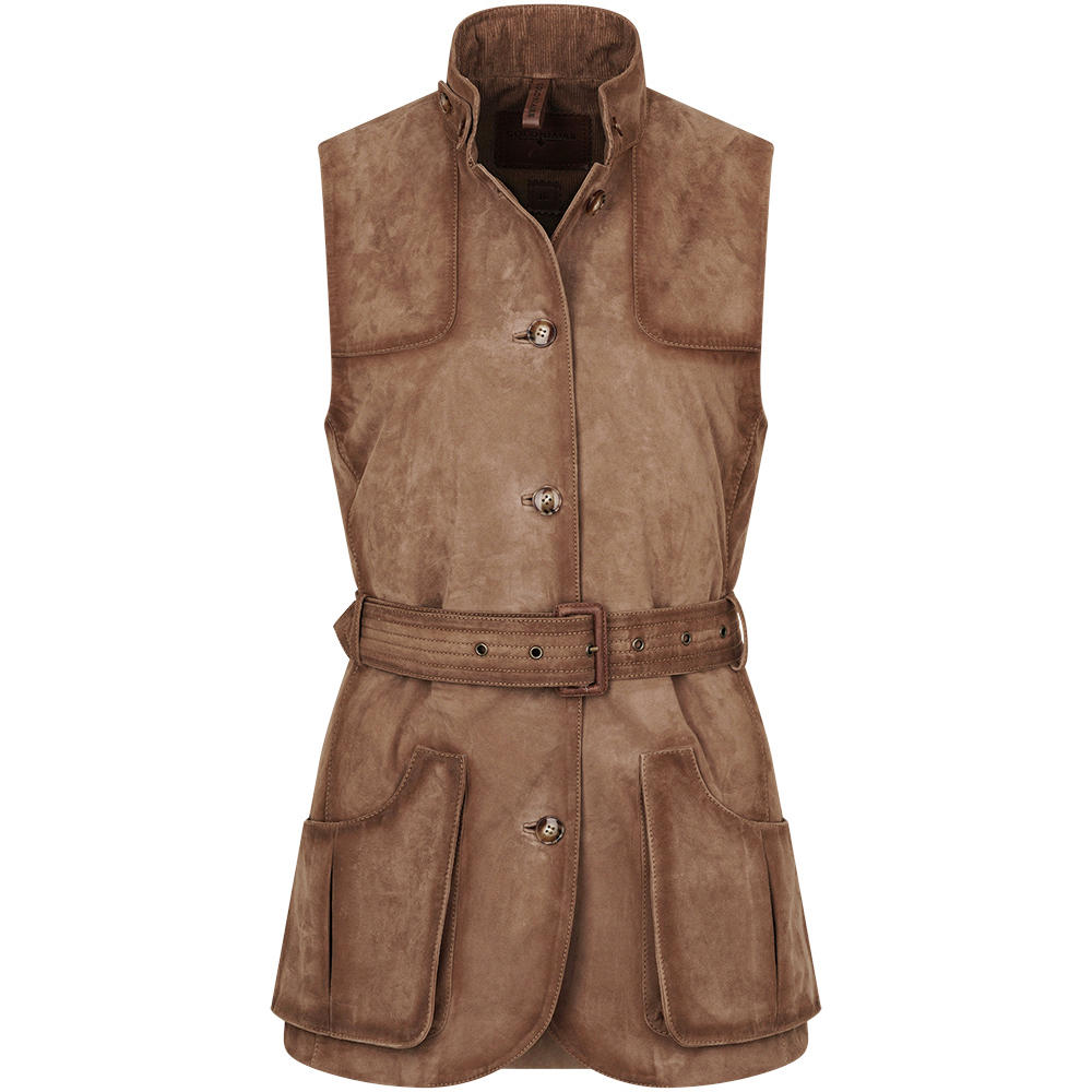 Damen Leder-Safari Weste »Saharian Lady«
