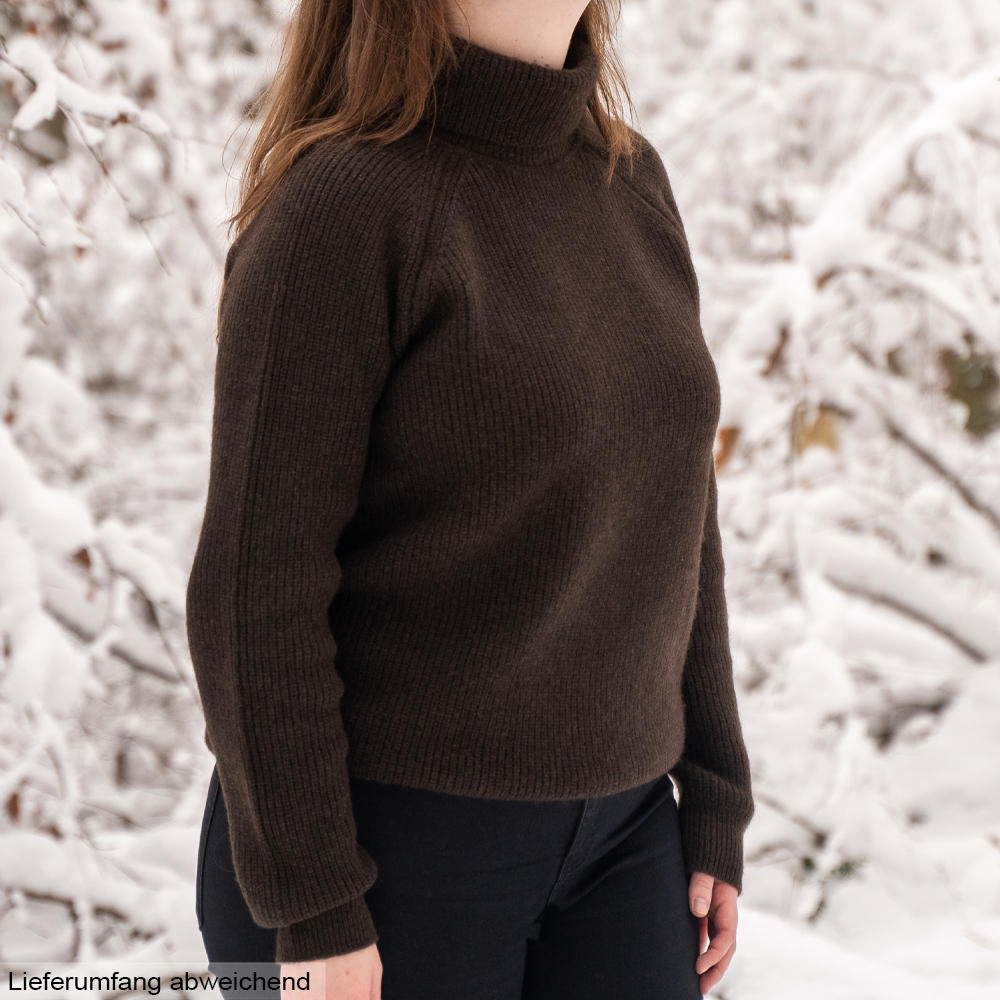 Pull à col roulé en laine de yak