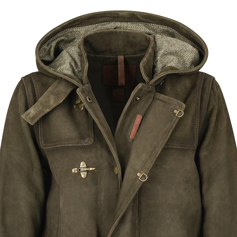 Damen Leder-Duffle Coat »Marshal Lady«