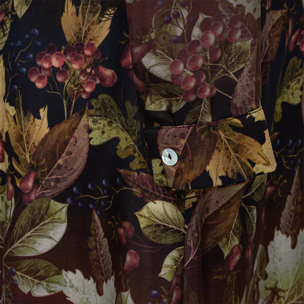 Allover Print Silk Dress