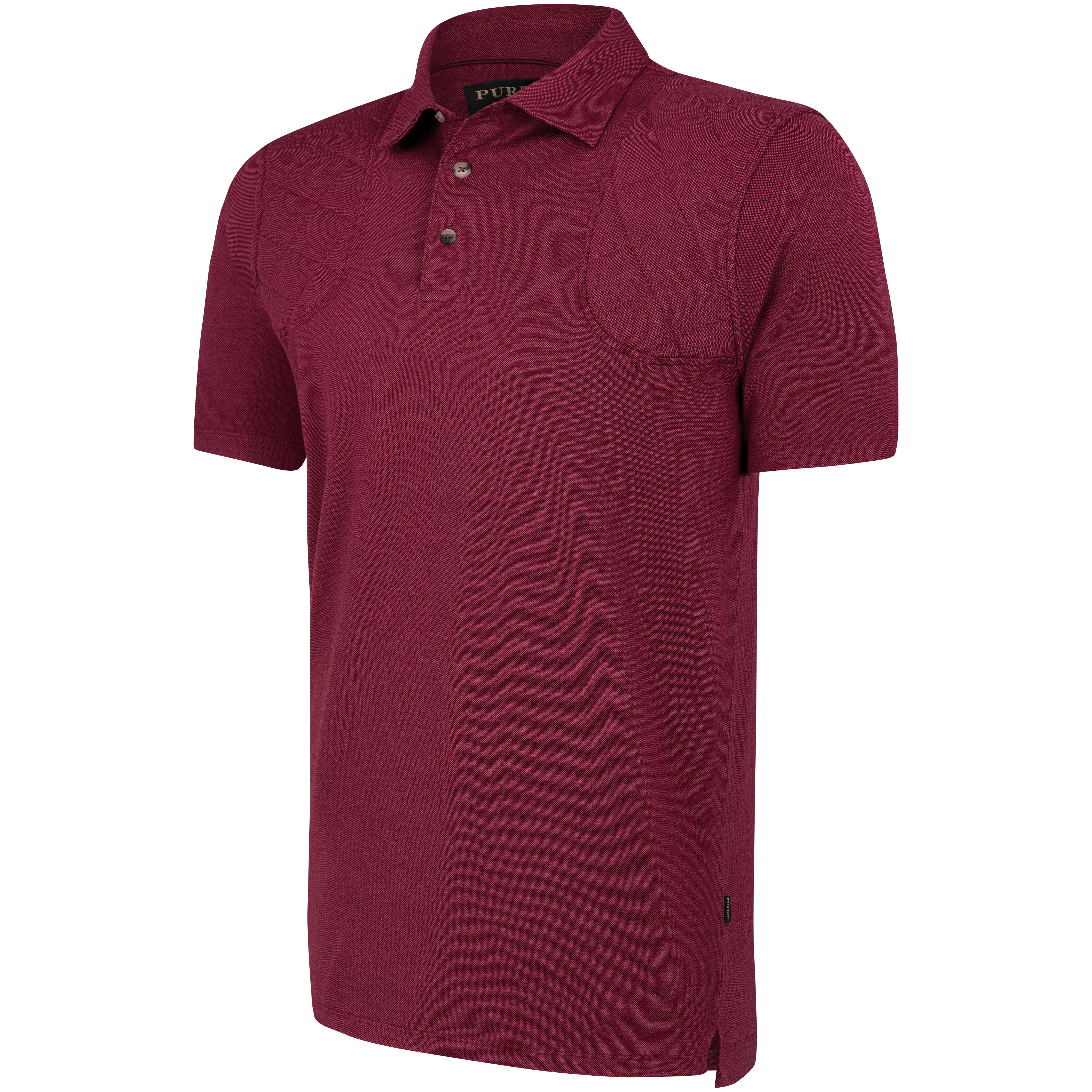 Purdey Herren Poloshirt mit Schulterpolsterung