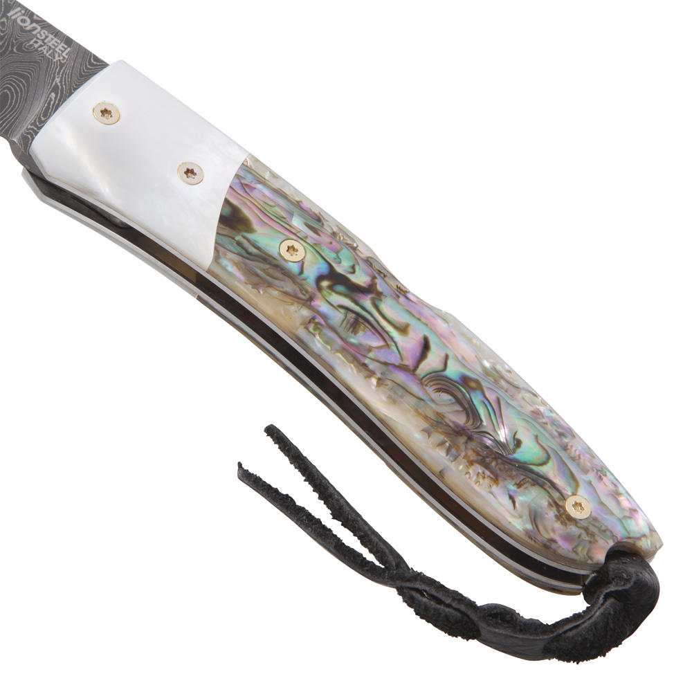 Lionsteel® Klappmesser Opera »Damast«, Perlmutt
