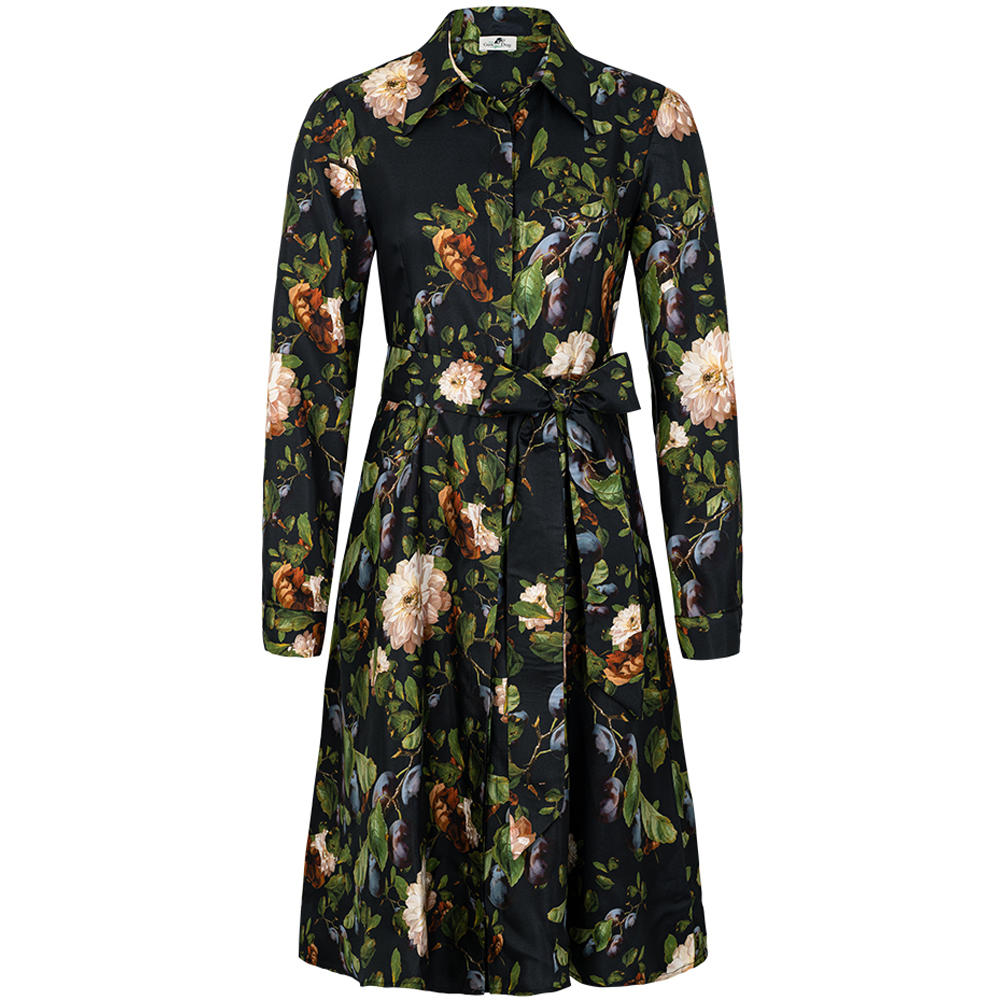 Seidenkleid Allover Print