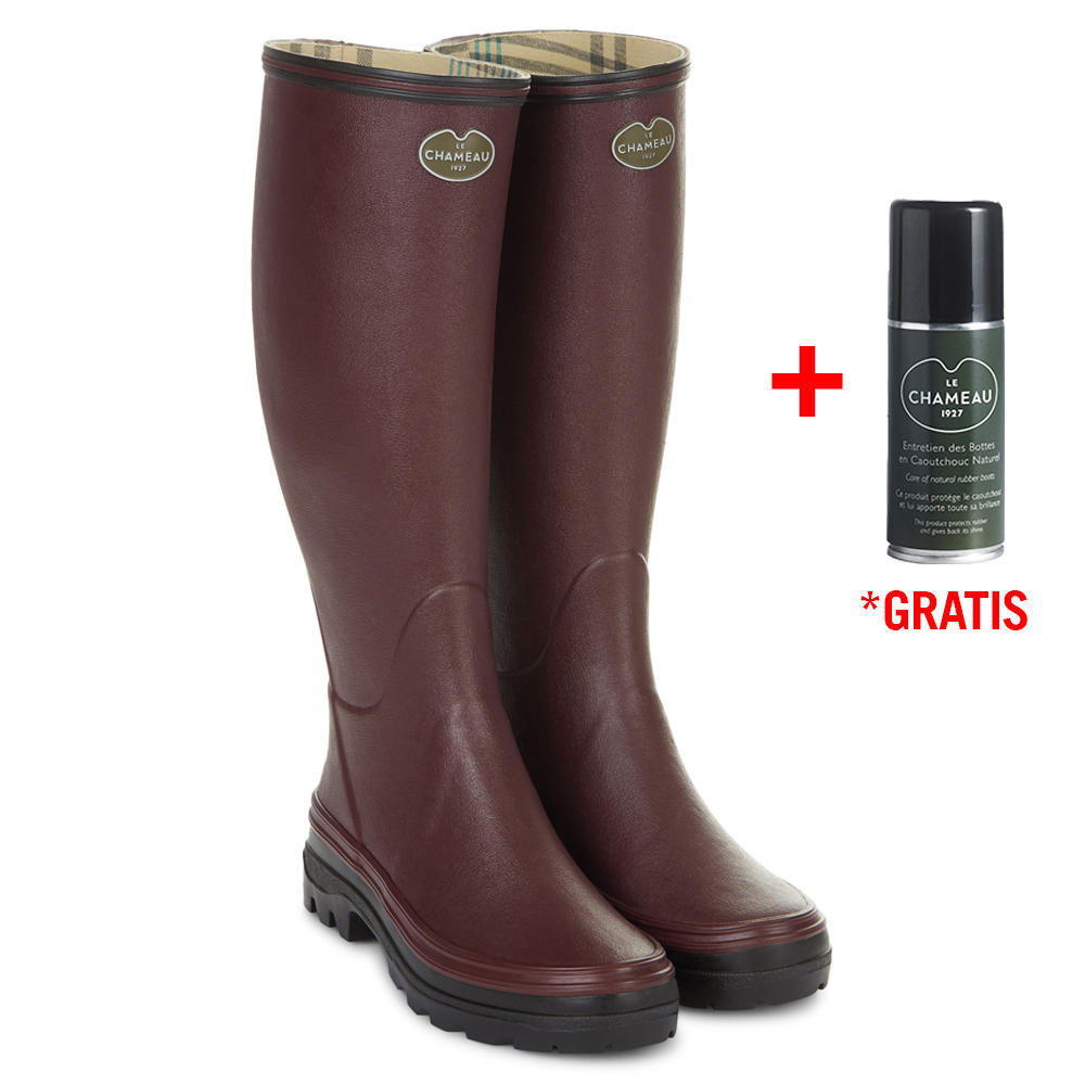 Le Chameau Damen-Gummistiefel Giverny, Jerseyfutter