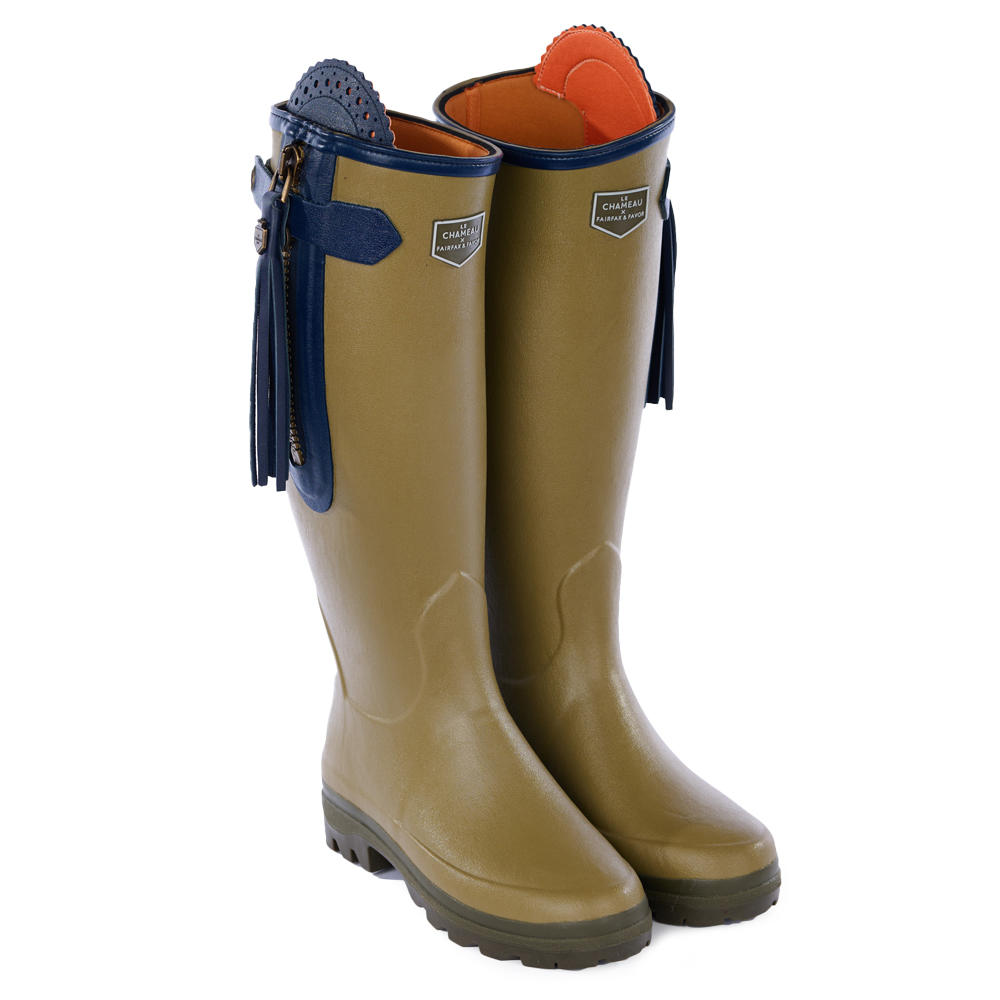Le Chameau »L'Alliance« Ladies’ Rubber Boots, Neoprene Lining, Vert Vierzon